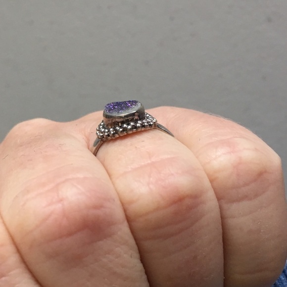 Druzy Sterling-Silver Ring - Picture 5 of 7